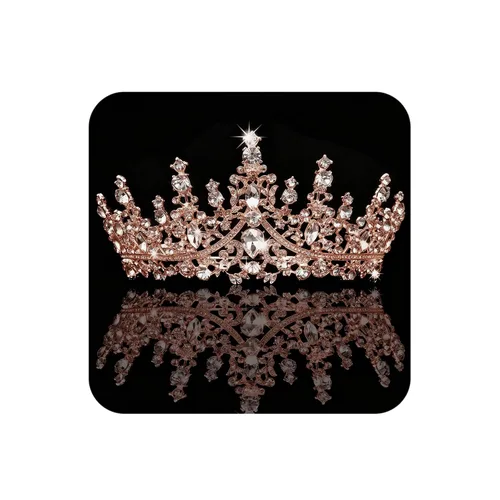 Vista 19 de COCIDE Tiaras para mujeres y niñas, Cristal Diamante falso, Cristal