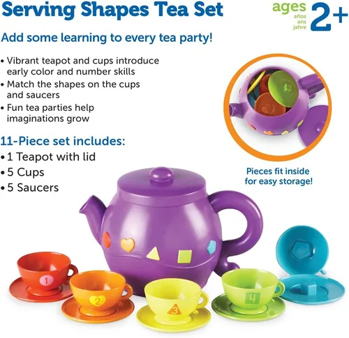 Vista 6 de Learning Resources Set de té con formas de servir