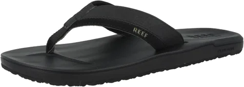 Vista 4 de Reef Sandalia acolchada contorneada para hombre, Negro