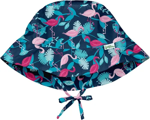 Vista 12 de i play. by green sprouts - Sombrero de protección solar UPF 50+ con protección solar ajustable para crecer con el bebé Dinosaurios Aqua