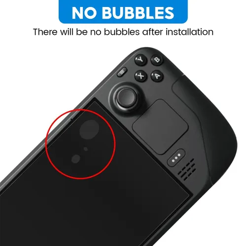 Vista 7 de BELIEFLUO Protector de pantalla de cubierta de vapor, protector de vidrio templado transparente HD compatible con Steam Deck de 7 pulgadas 2022.