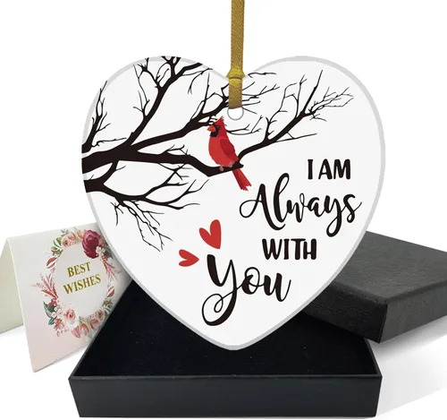 Vista 9 de REWIDPARTY Adorno floral de primo, placa de recuerdo para árbol de Navidad, regalo de graduación, cumpleaños, para mujeres y hombres, adorno