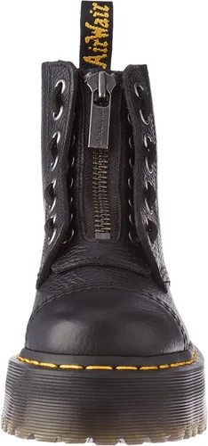 Vista 2 de Dr. Martens Botas de plataforma de piel Sinclair de 8 ojales para mujer