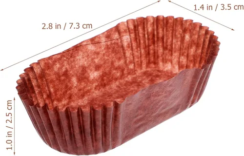 Vista 3 de DOITOOL 1000 vasos de papel ovalados para tartas, forma de barco, a prueba de grasa, forros para cupcakes, resistentes a altas temperaturas