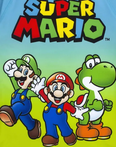 Vista 6 de Super Mario Traje de baño de dos piezas UV50 Sun Safe Top & Shorts Traje de baño