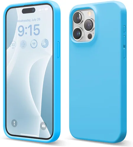 Vista 35 de elago Funda compatible con iPhone 15 Pro Max, de silicona líquida, funda protectora de cuerpo completo, a prueba de golpes, funda delgada