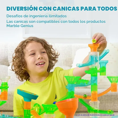 Vista 4 de Marble Genius Juego de accesorios de canicas, 60 piezas