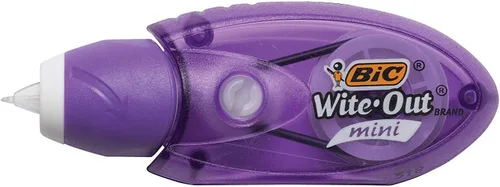 Vista 3 de BIC Wite-Out Corrector en cinta en miniatura, blanco, 2 unidades paquete de de 4