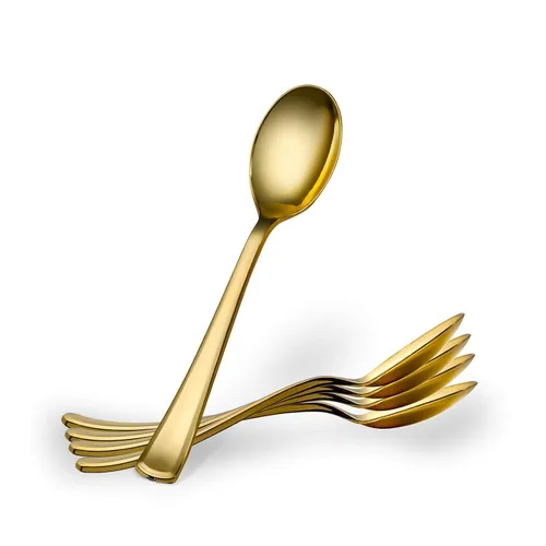 Vista 11 de Plasticpro Tenedores desechables de plástico dorado resistente, cubiertos de plástico elegantes que parecen cubiertos de oro real, utensilios