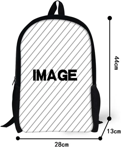 Vista 3 de hugsidea Cool 3d animales niños escuela libro bolsa Kids Mochilas de impresión