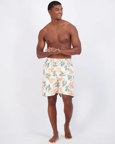 Vista 5 de Real Essentials Paquete de 3 Traje de baño de secado rápido para hombre de 7 pulgadas con forro de malla (disponible en tallas grandes y altas)