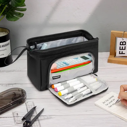Vista 7 de Estuche Para Lápices de Gran Capacidad Estuche Grande Para Lápices Estética Especial Bolsa Escolar Para Bolígrafos Para Niñas Adolescentes