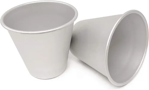 Vista 3 de Honbay Tazas de pudín de aluminio, 6 udines, moldes de chocolate fundido para cocinar
