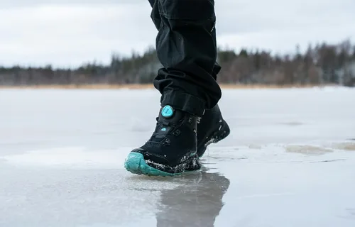 Vista 7 de Icebug Stavre BUGrip GTX - Botas de senderismo para mujer con suela de tracción tachonada de carburo