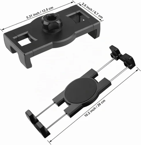 Vista 8 de Soporte para iPad de cuello de cisne, soporte de abrazadera para tableta, escritorio, mesa, cama, silla, atril, brazo ajustable de 360° para cocina