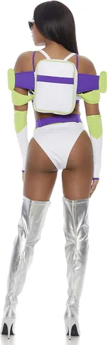 Vista 2 de Forplay Disfraz de personaje de película de astronauta sexy para mujer a infinito, Multi