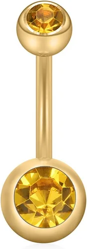 Vista 4 de Ruifan Piercing para ombligo con forma de bola de cristal de 0.49oz