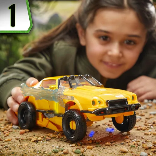 Vista 8 de Juguetes Transformers Rise of The Beasts Movie, Juguete Convertible Bumblebee Modo Bestia con Luces y Sonidos, Edades 6 y más, 10 pulgadas