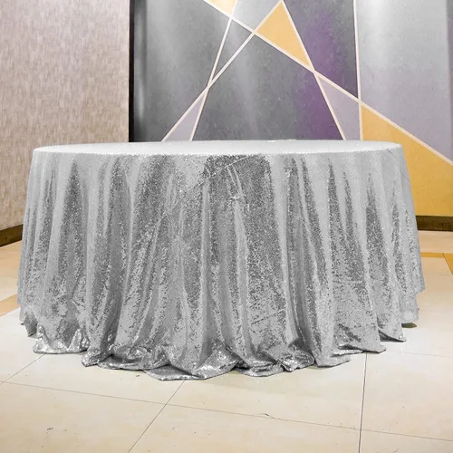 Vista 81 de Mantel de lentejuelas de 60 x 102 pulgadas, azul bebé, para boda, fiesta, despedida de soltera, rectangular