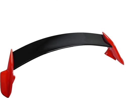 Vista 4 de Compatible con Honda Civic Hatchback 2016 2017 2018 2019 2020 2021 2 tonos rojo negro tipo R estilo alerón necesita montaje simple