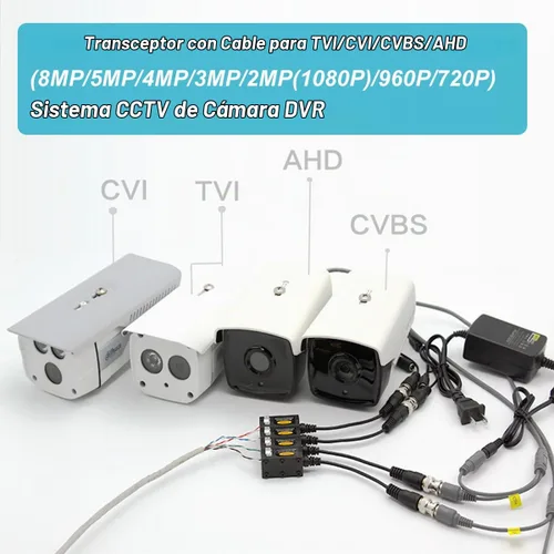 Vista 2 de 20 pares de balun video pasivo HD BNC para AHD/TVI/CVI/CVBS cámaras