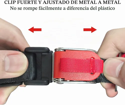 Vista 4 de Kit de hebilla de liberación rápida para casco de motocicleta, correa de clip de barbilla de acero inoxidable, se instala sin quitar broches