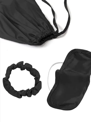 Vista 5 de LYANER Conjunto de pijama para mujer, 7 piezas, satén de seda, ropa de dormir, camisola y camisa