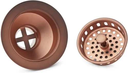 Vista 8 de Signature Hardware 480532 Colador de cesta de 4-1/2" con cordal - Oro cepillado