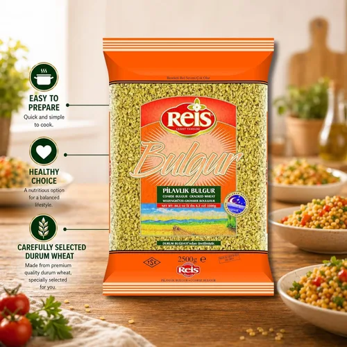 Vista 4 de Reis Bulgur (trigo agrietado Bulgur grueso) 5 lb