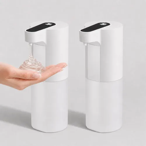 Vista 8 de Dispensador automático de jabón sin contacto, dispensador de jabón líquido y espumoso, dispensador de jabón de manos inteligente recargable por USB