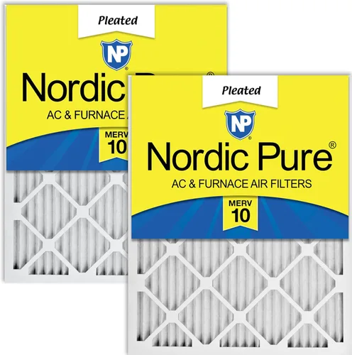 Vista 72 de Nordic Pure 20x20x1 (Tamaño real: 19 1/2 x 19 1/2 x 3/4) Filtros de aire para caldera/aire acondicionado Poly Green MERV 6 – Reduce el polvo