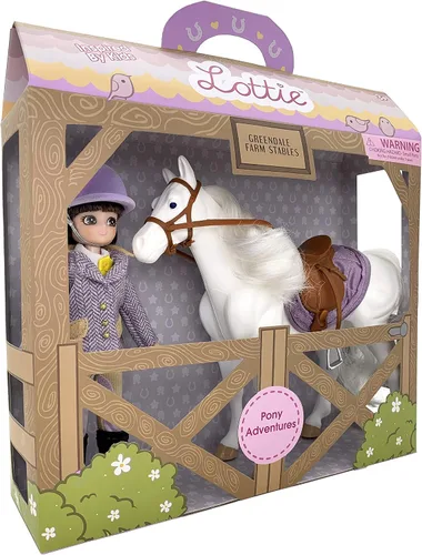 Vista 3 de Lottie Pony Adventures - Juego de muñecas con accesorios de caballo y equitación