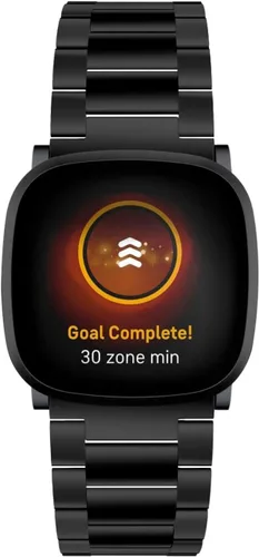 Vista 2 de Correa de acero inoxidable compatible con Fitbit Versa 4 / Fitbit Sense 2 / Fitbit Versa 3 / Fitbit Sense, correas de reloj de metal ajustables