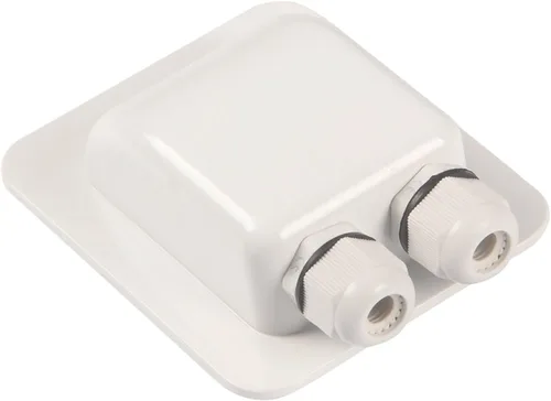 Vista 10 de Glándula de entrada de cable doble solar ABS resistente a la intemperie, conector curvo del cable