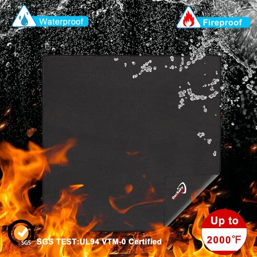 Vista 8 de DocSafe Alfombrilla grande para debajo de la parrilla, 48 pulgadas, cuadrada y redonda