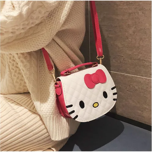 Vista 5 de Xerial Bolso Kawaii para gatos, lindo bolso cruzado, cartera kawaii, linda cartera, bolsa cruzada Kawaii para niñas y mujeres, Blanco