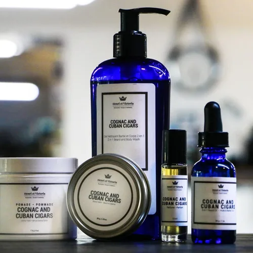 Vista 7 de HENRI ET VICTORIA Kit para el cuidado de la barba (coñac y puros cubanos)