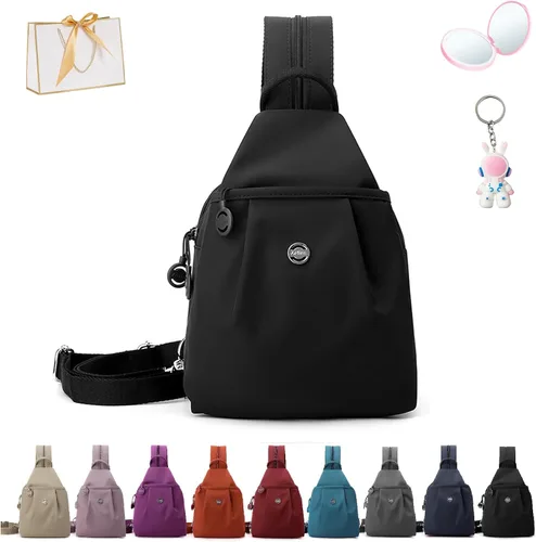 Vista 12 de Bolsa de viaje impermeable de 2 vías, nueva bolsa de mano 3 en 1 con Oxford impermeable, bolsa cruzada antirrobo de viaje para mujer