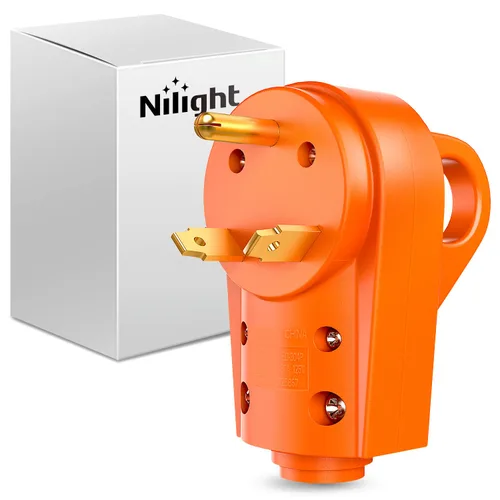 Vista 24 de Nilight Receptáculo de Repuesto para RV de 30 Amperios Toma Hembra Resistente de 125 Voltios con Mango Listado por ETL Enchufe NEMA TT-30R para RVs