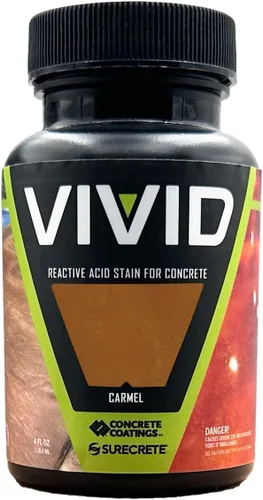 Vista 11 de CC Concrete Coatings Tinte ácido vívido para hormigón oliva 4OZ