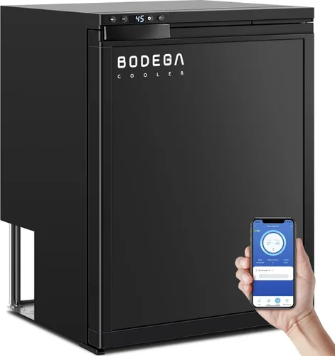 Vista 11 de BODEGA Refrigerador mejorado de 12 voltios, control de aplicación para refrigerador de caravana, refrigerador y congelador RV de 45 L