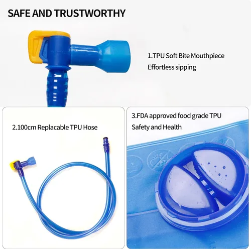 Vista 3 de Unigear Hydration Bladder Water Reservoir 1.5L-3L for Hiking Backpack