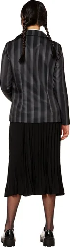 Vista 2 de Spirit Halloween Wednesday - Chaqueta Nevermore para adultos Con licencia oficial La familia Addams