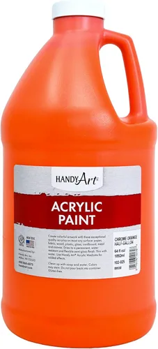 Vista 16 de Handy Art Pintura acrílica, juego de 12 colores, botellas de 16 onzas, acrílico líquido para estudiantes semibrillante, consistencia de flujo