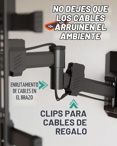 Vista 7 de ECHOGEAR SwiftStud - Soporte de pared giratorio de movimiento completo para televisores de hasta 60 pulgadas, extensión suave, inclinación