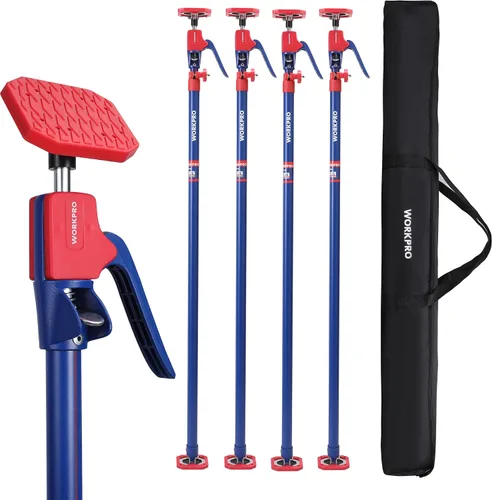 Vista 11 de WORKPRO - Gatos para gabinete, poste de soporte ajustable de 18-1/2" a 29-1/2", paquete de 2