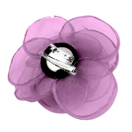 Vista 23 de adorables broches de rosas, clip para el cabello de flores de seda para mujer [joyas], sin metal, Rojo, XOTW05C4