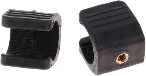 Vista 3 de Paquete de 3 clips de montaje de linterna de fotografía con rosca de 1/4-20 pulgadas a trípode, soporte de abrazadera para linternas LED