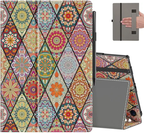 Vista 9 de COOWPS Funda para tableta Amazon Fire HD 10 (13ª/11ª generación, versión 2023/2021) de 10.1" – Funda plegable delgada con función de encendido