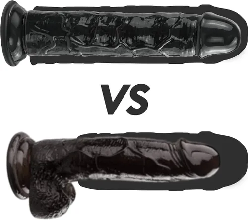Vista 7 de Consoladro realista negro, consolador pequeño de 7 pulgadas con copa de succión fuerte para juego con manos libres, juguete sexual para adultos